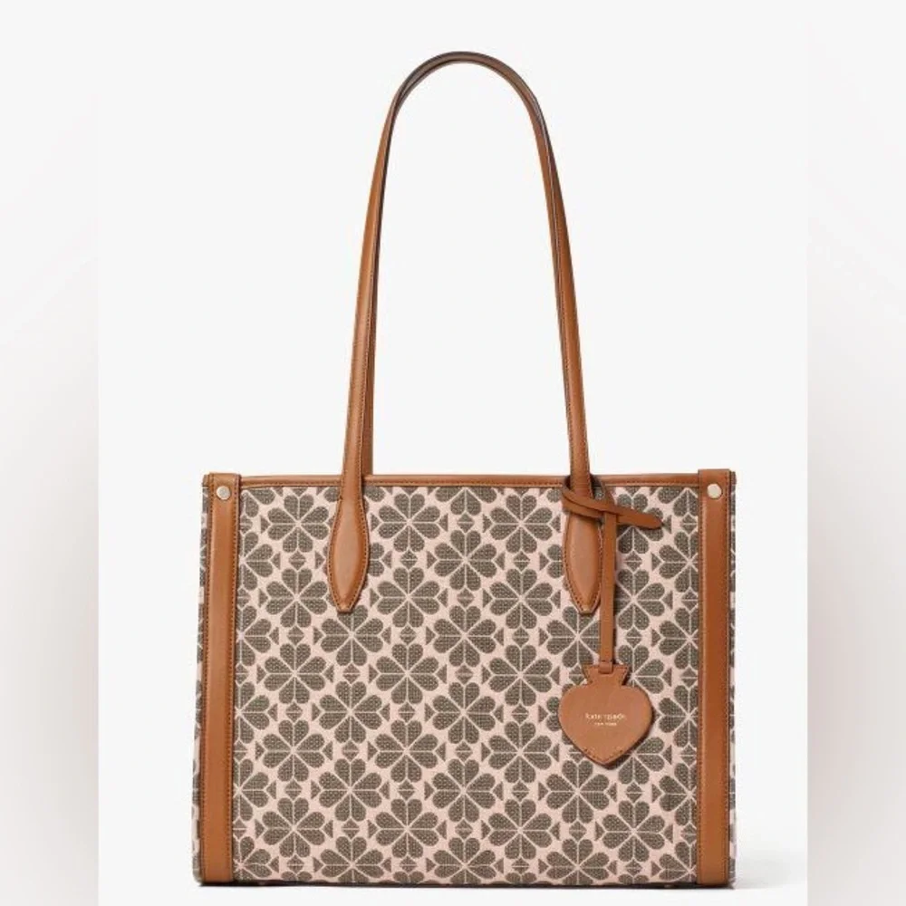 * SOLD * Kate Spade Flower Jacquard Market Medium Tote - Picture 3 of 8